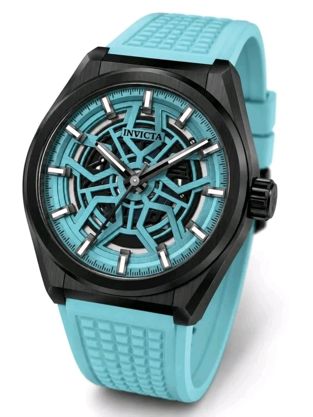 Invicta 🏁 Speedway Rim Men's Watch - 46mm, Light Tiffany Blue Black Dial 70060